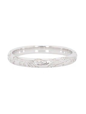 Nature-Inspired Vine Diamond Band in Solid 14K White Gold